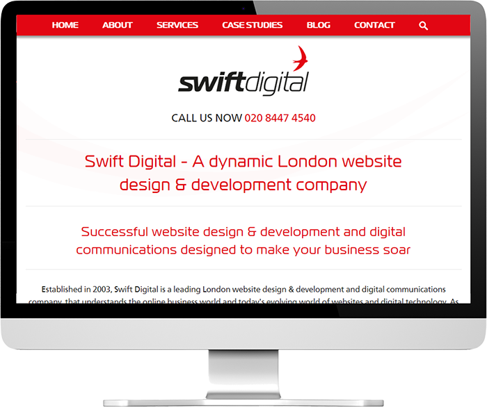Swift Digital Website Design and Development Company in London